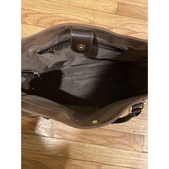 DVF Diane Von Furstenberg Brown Suede laptop bag - Picture 4 of 16